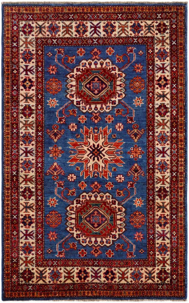 3' 3 x 5' 3 Hand Knotted Kazak Rug