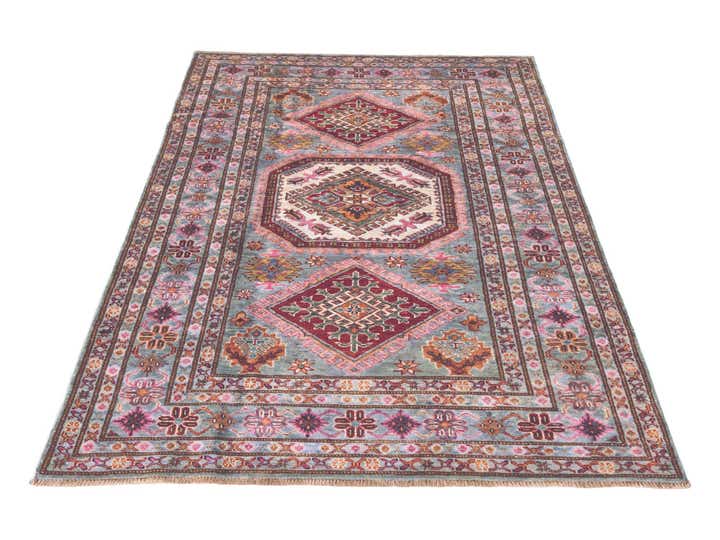 4' x 6' Hand Knotted Kazak Rug