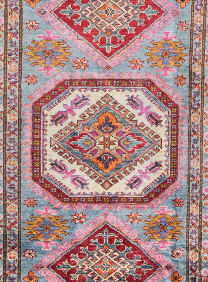 4' x 6' Hand Knotted Kazak Rug