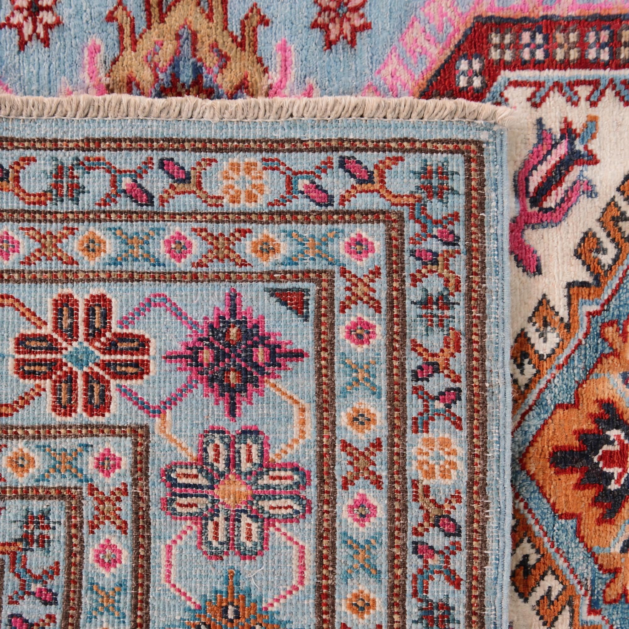 120cm x 185cm Handgeknüpft Kazak Teppich