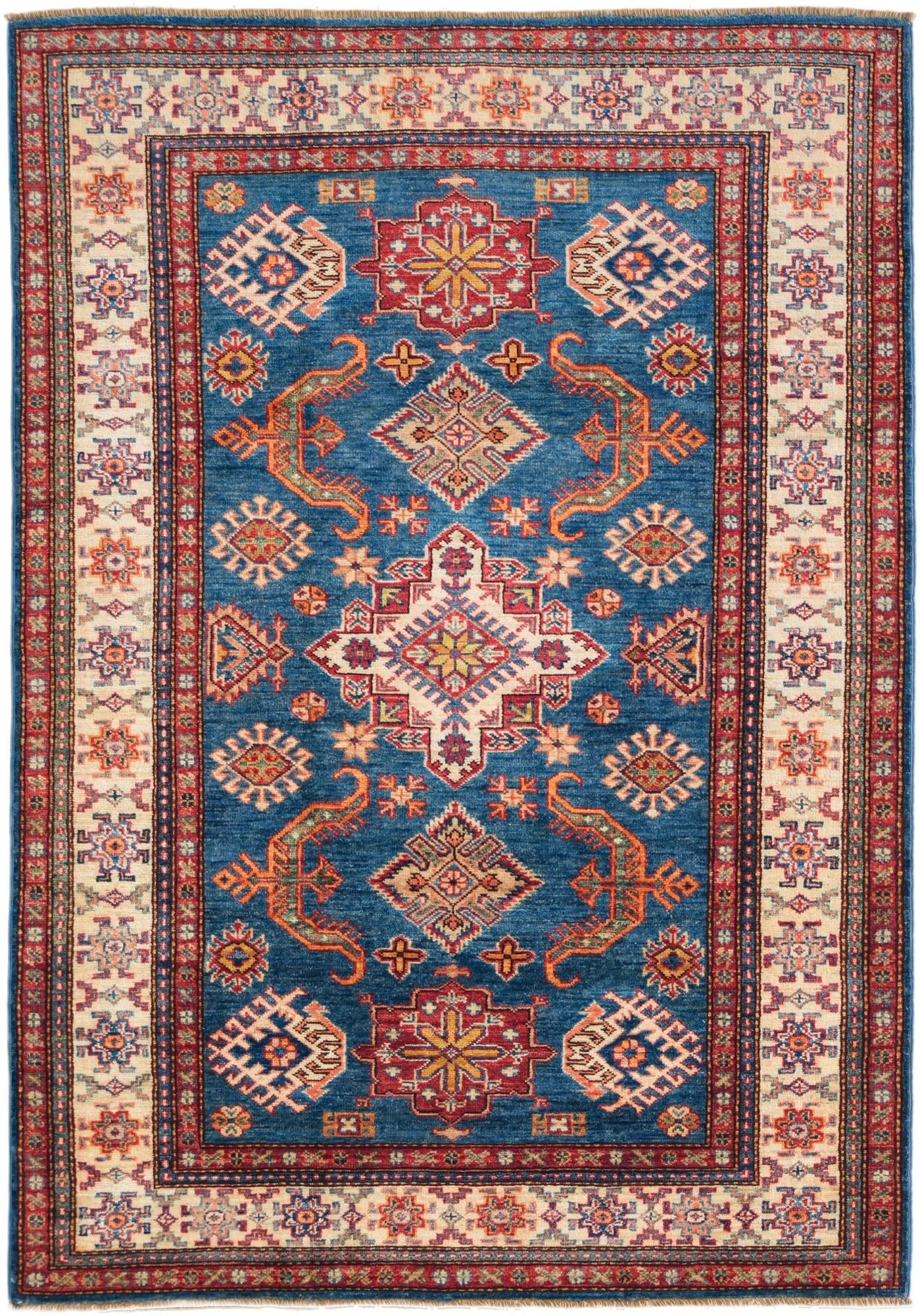 4' 2 x 6' Hand Knotted Kazak Rug