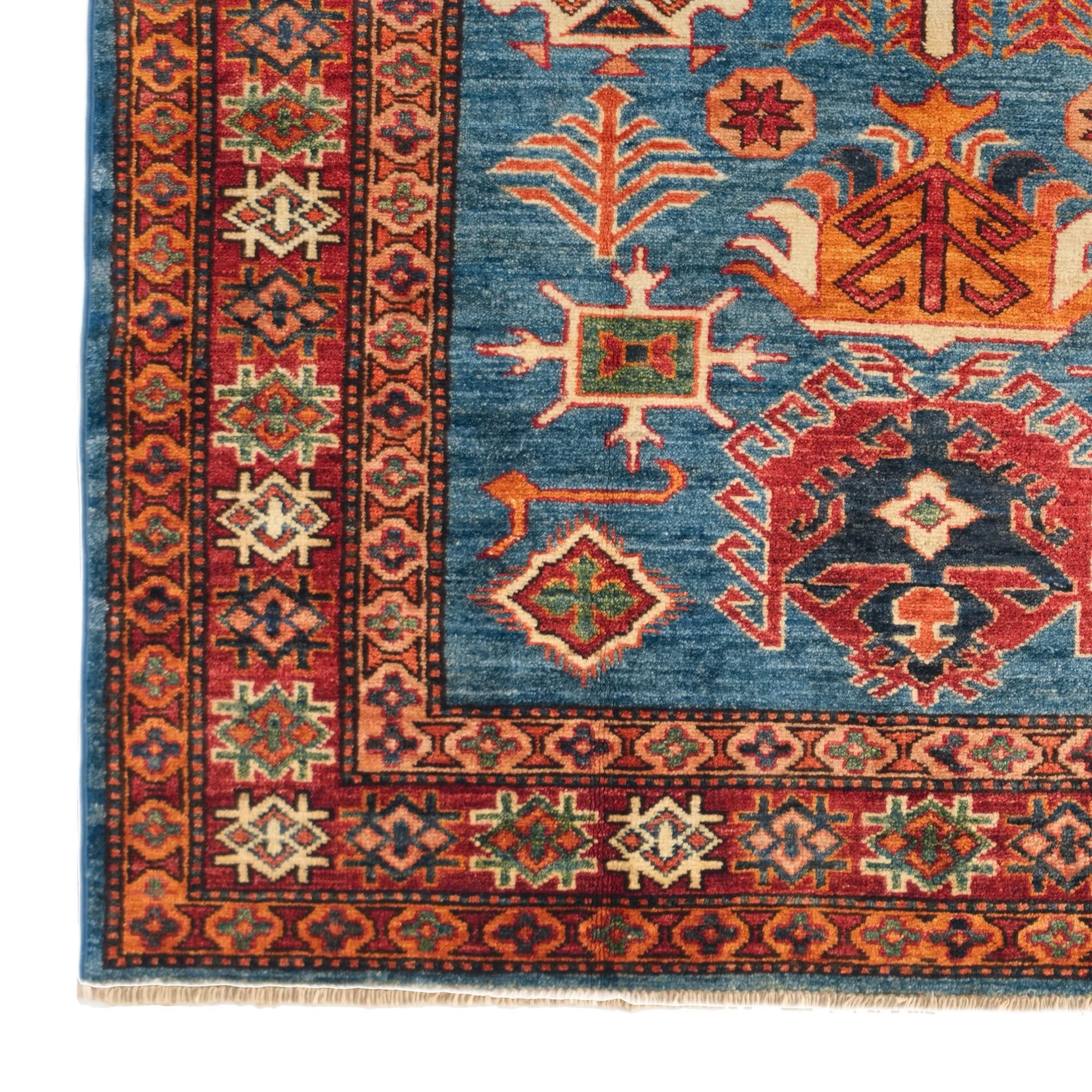 120cm x 180cm Hand Knotted Kazak Rug
