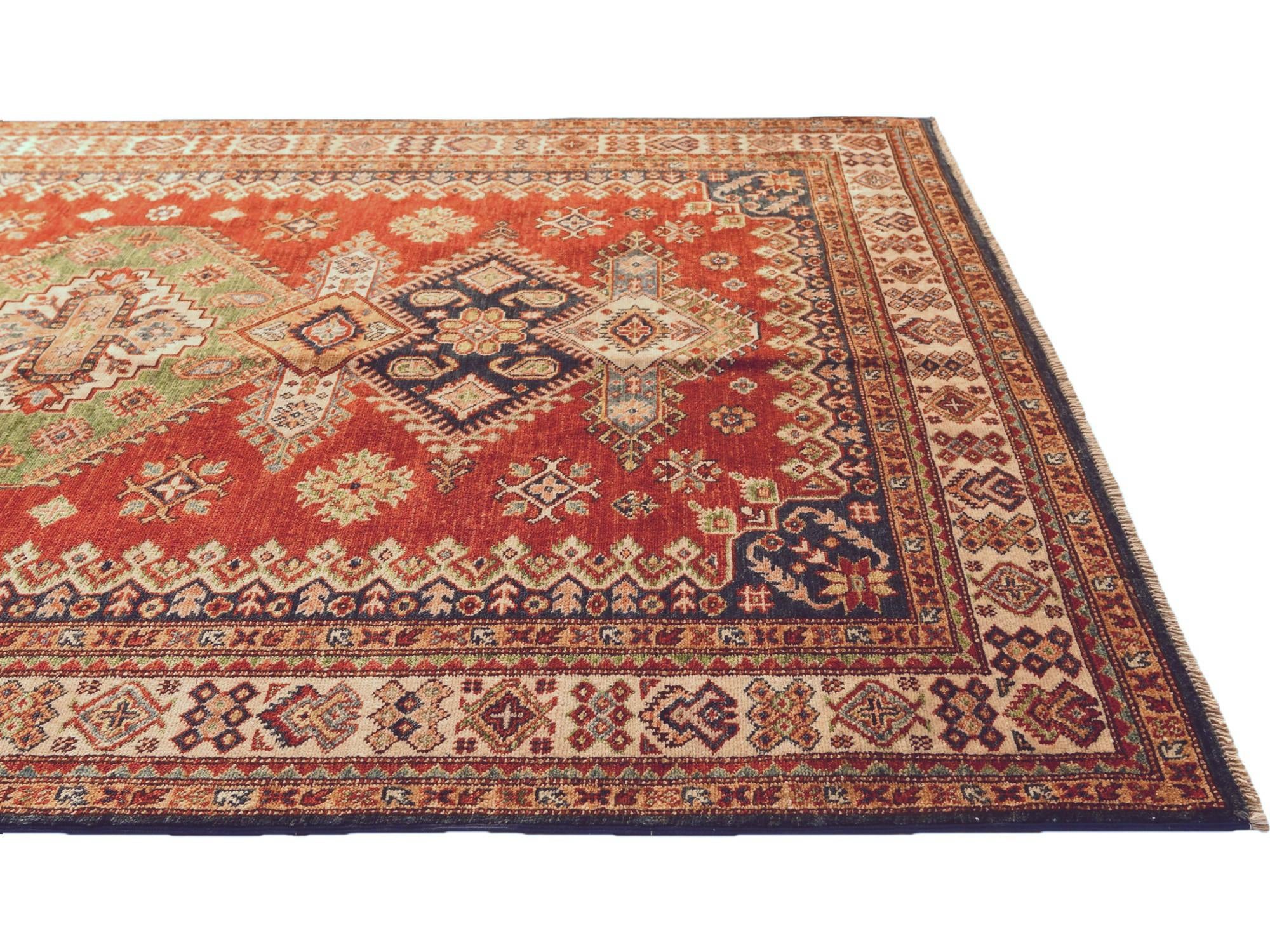 5' 2 x 7' 1 Hand Knotted Kazak Rug