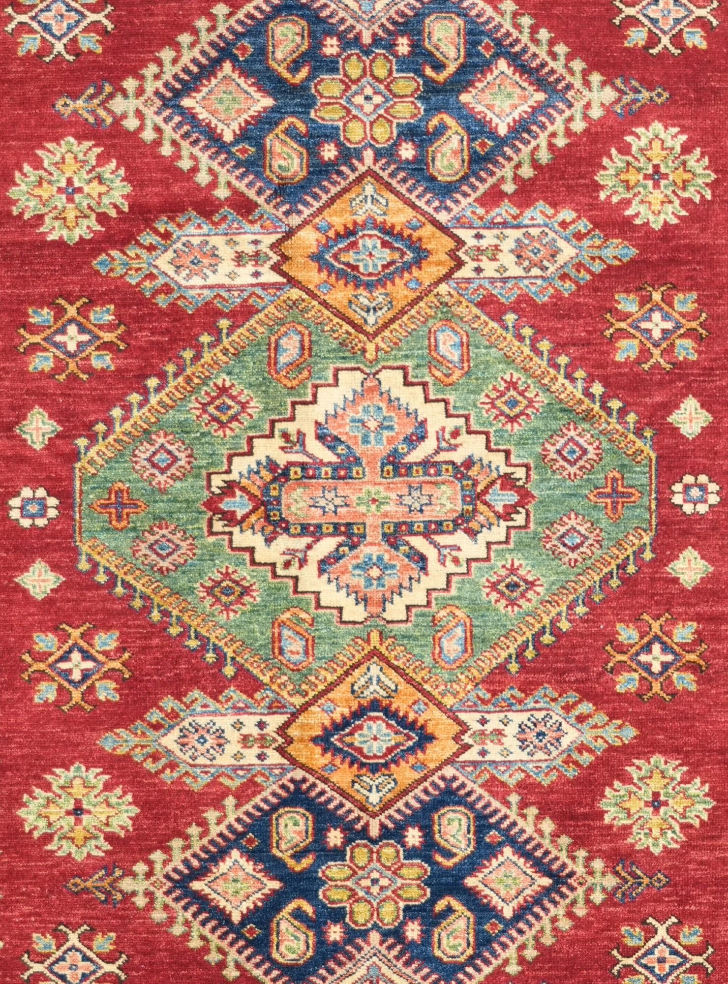 5' 2 x 7' 1 Hand Knotted Kazak Rug
