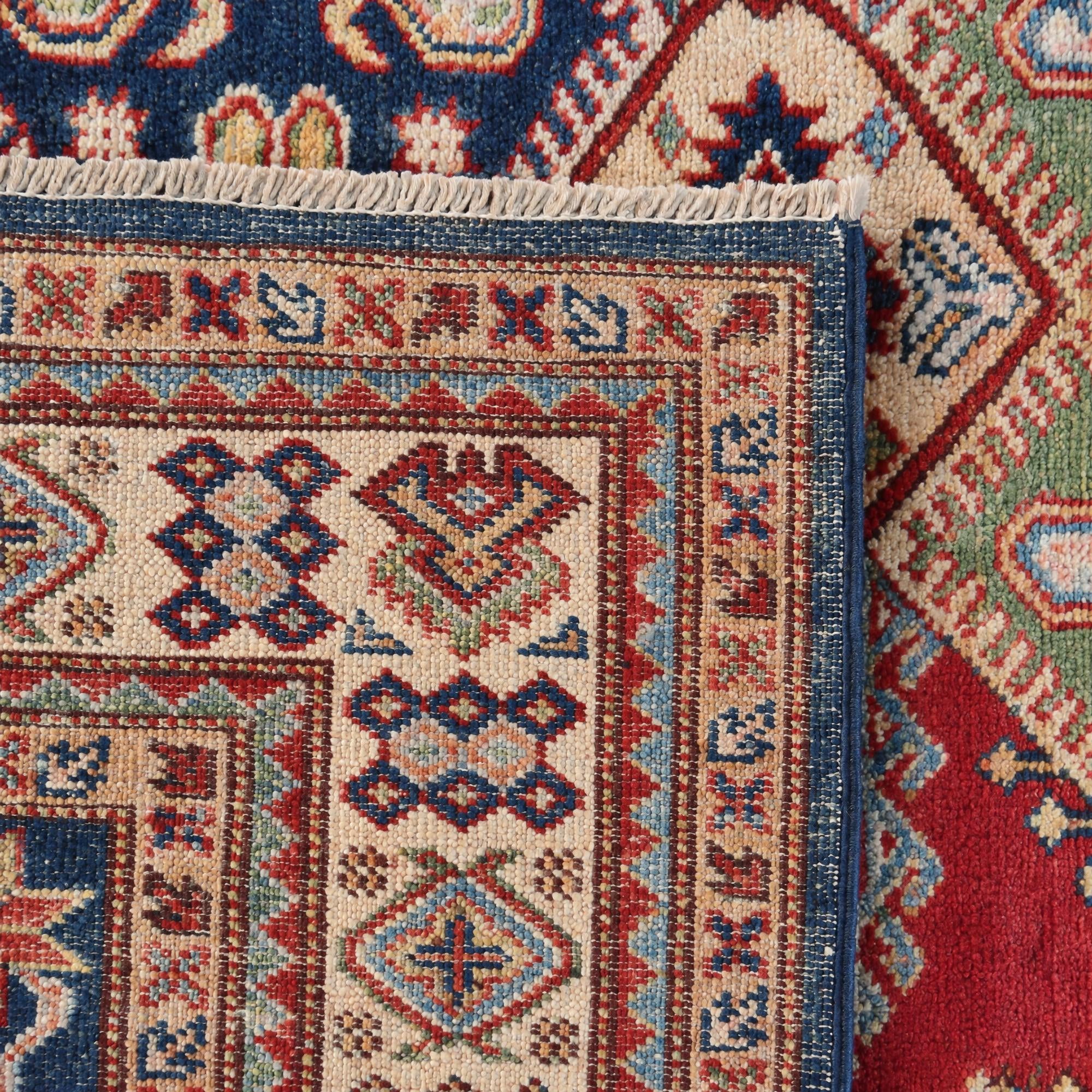 160cm x 215cm Hand Knotted Kazak Rug