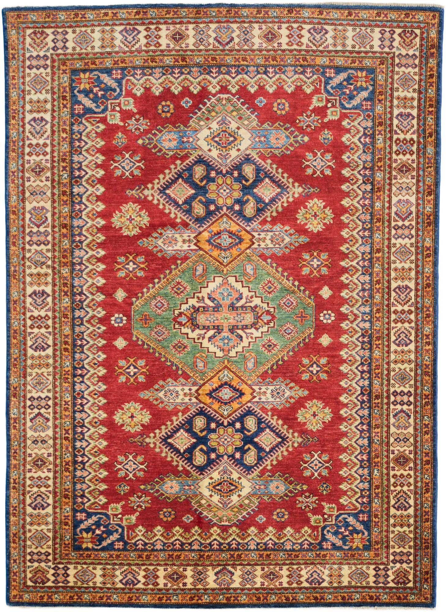 5' 2 x 7' 1 Hand Knotted Kazak Rug