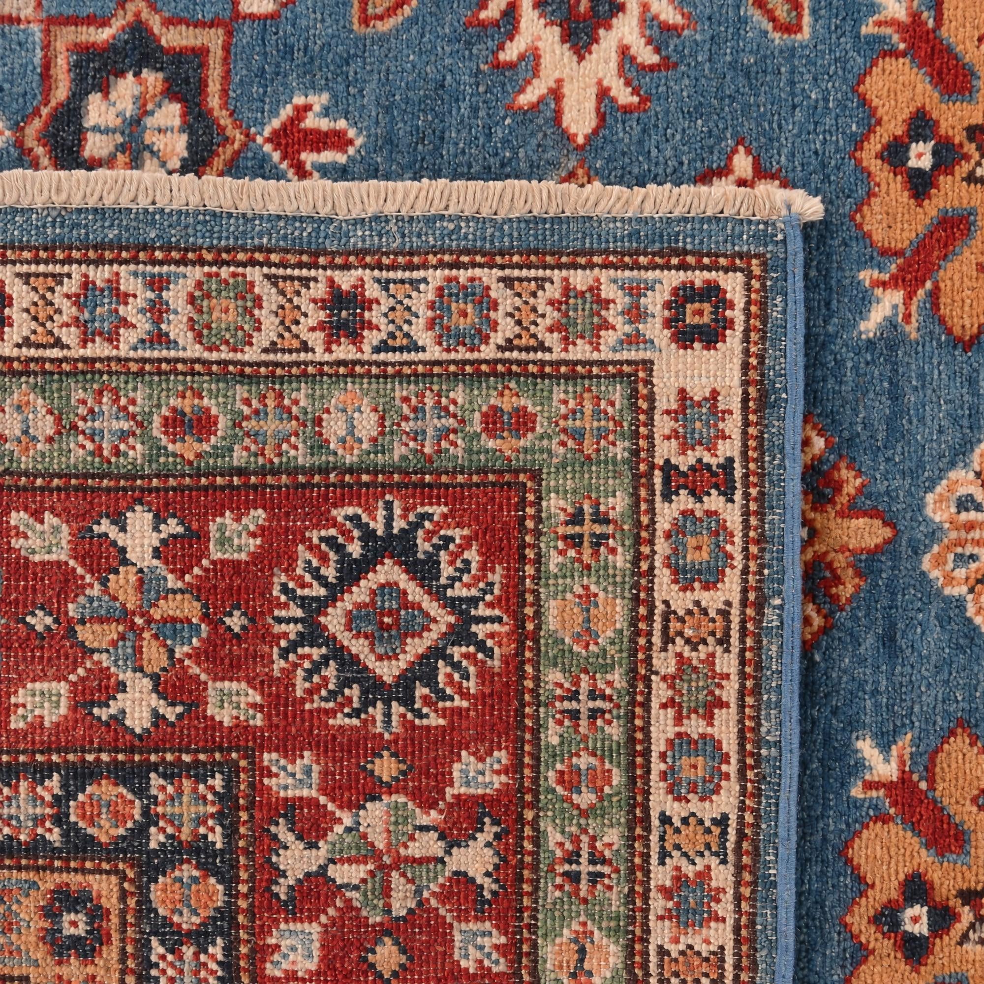 155cm x 220cm Hand Knotted Kazak Rug