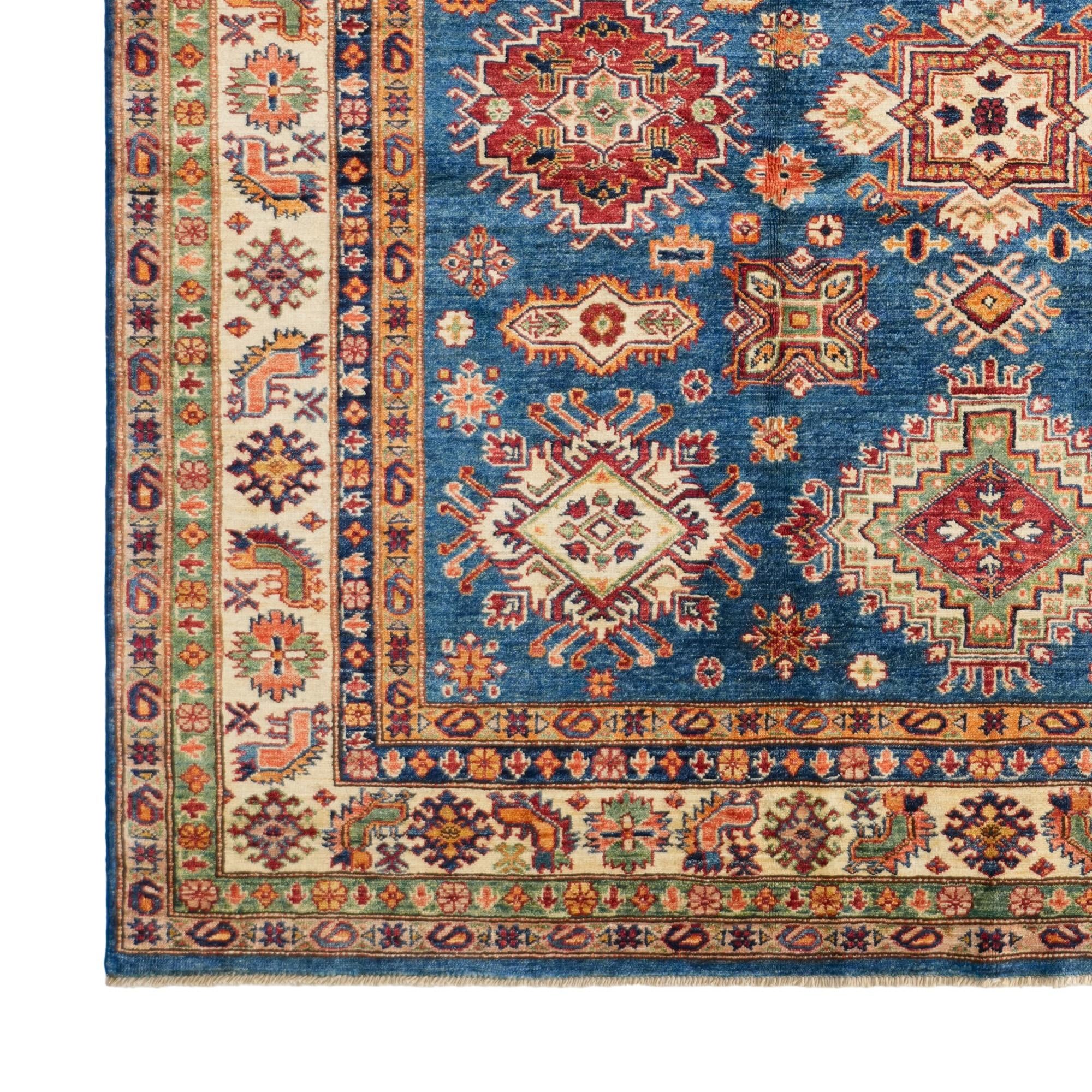 Detail image 7 of 12: 7' 1 x 9' 8 Hand Knotted Kazak Rug