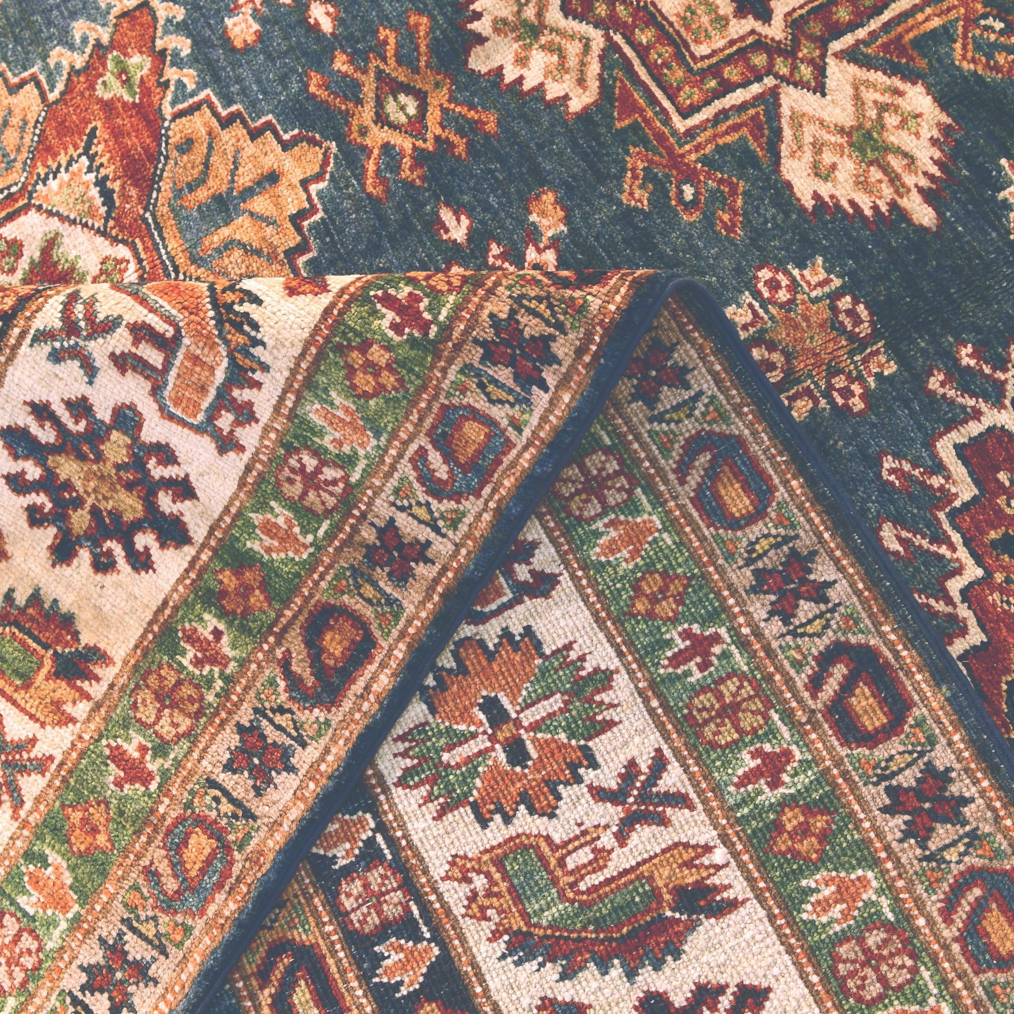 7' 1 x 9' 8 Hand Knotted Kazak Rug