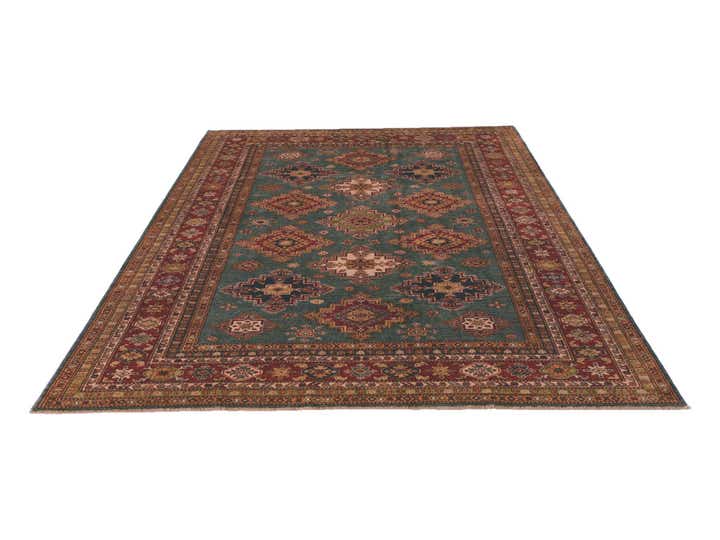 7' x 9' 11 Hand Knotted Kazak Rug