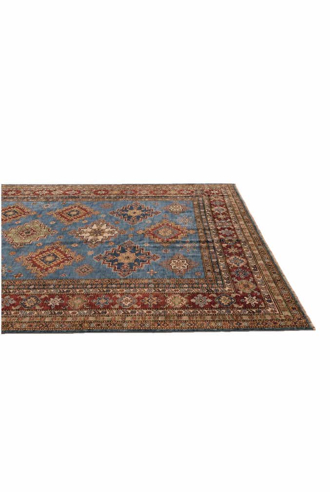 7' x 9' 11 Hand Knotted Kazak Rug