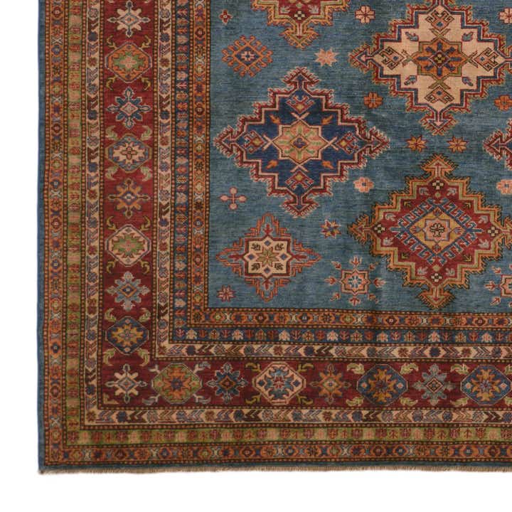 7' x 9' 11 Hand Knotted Kazak Rug