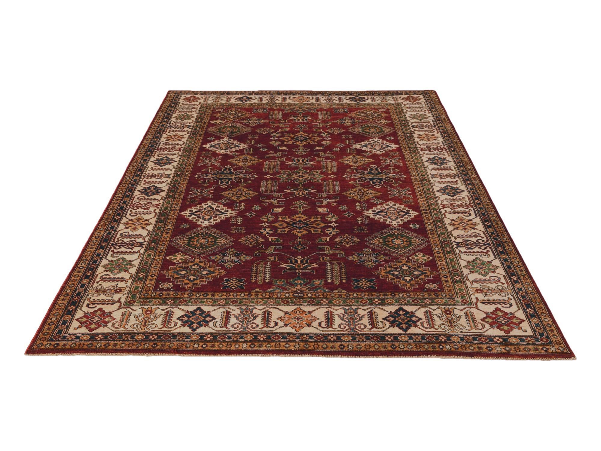 7' 3 x 10' 3 Hand Knotted Kazak Rug