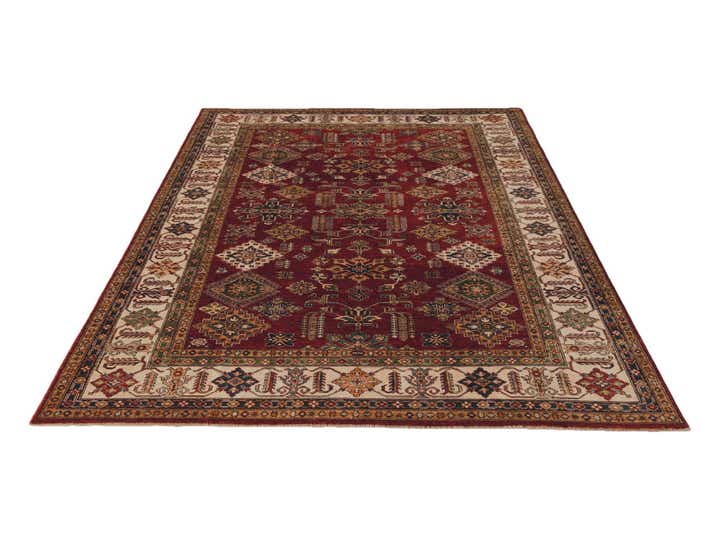7' 3 x 10' 3 Hand Knotted Kazak Rug