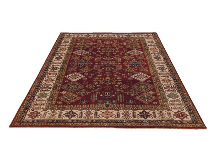 Detail image of 7' 3 x 10' 3 Hand Knotted Kazak Rug