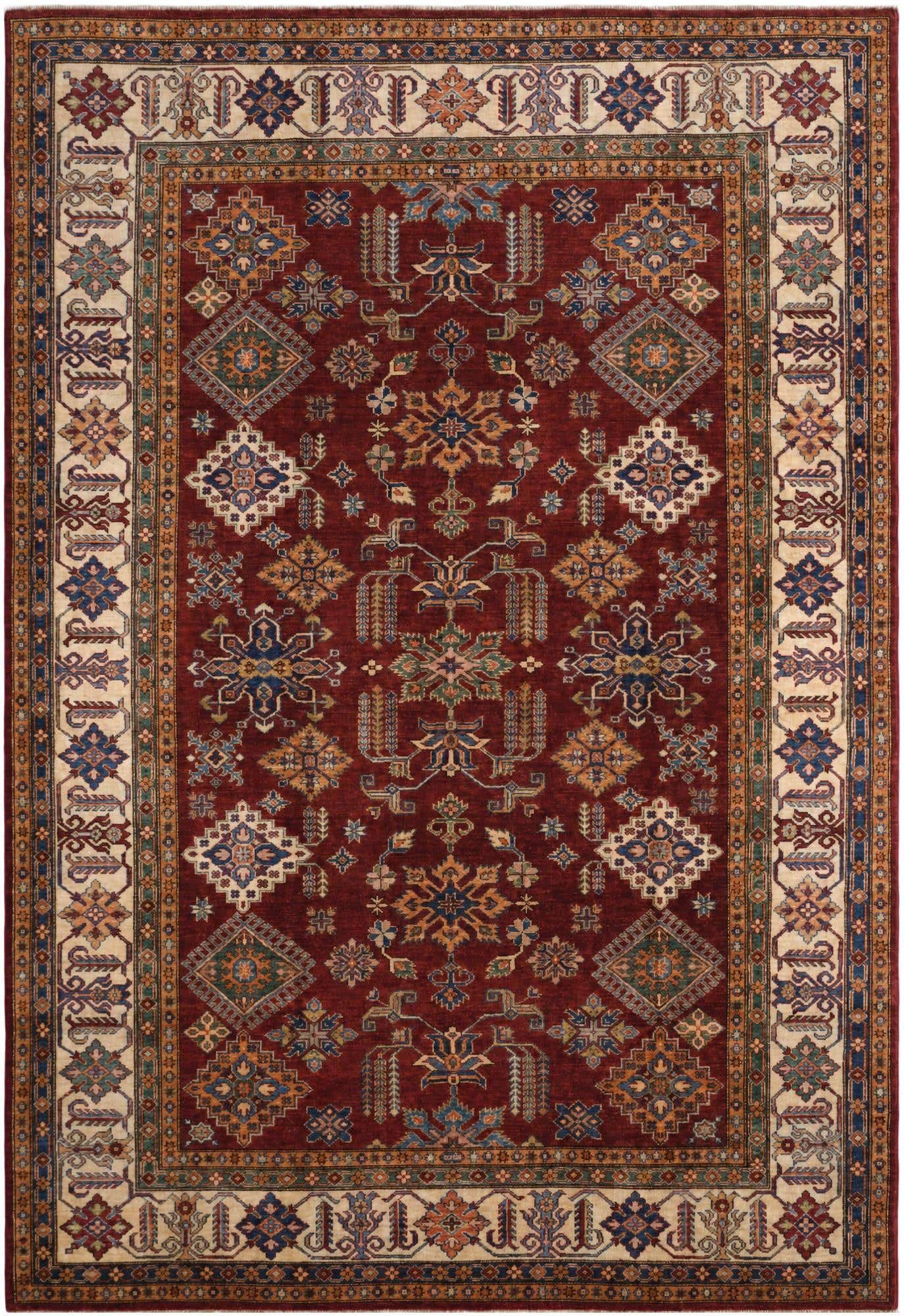 7' 3 x 10' 3 Hand Knotted Kazak Rug