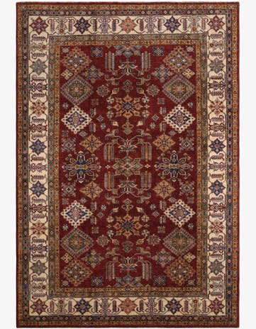 7' 3 x 10' 3 Hand Knotted Kazak Rug
