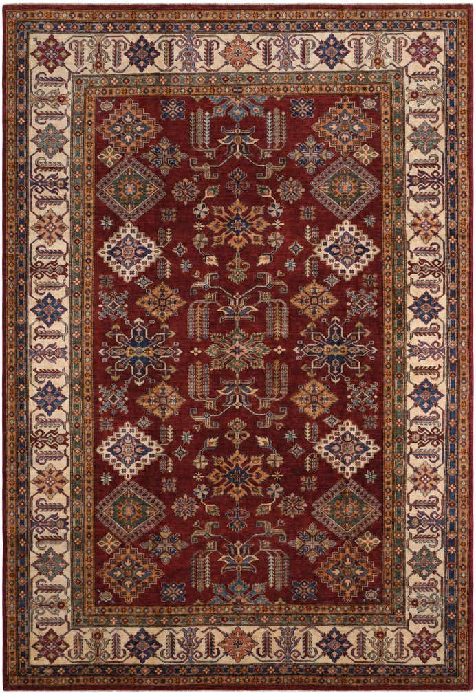 7' 3 x 10' 3 Hand Knotted Kazak Rug