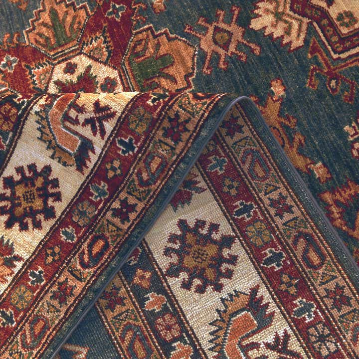 7' 1 x 10' Hand Knotted Kazak Rug