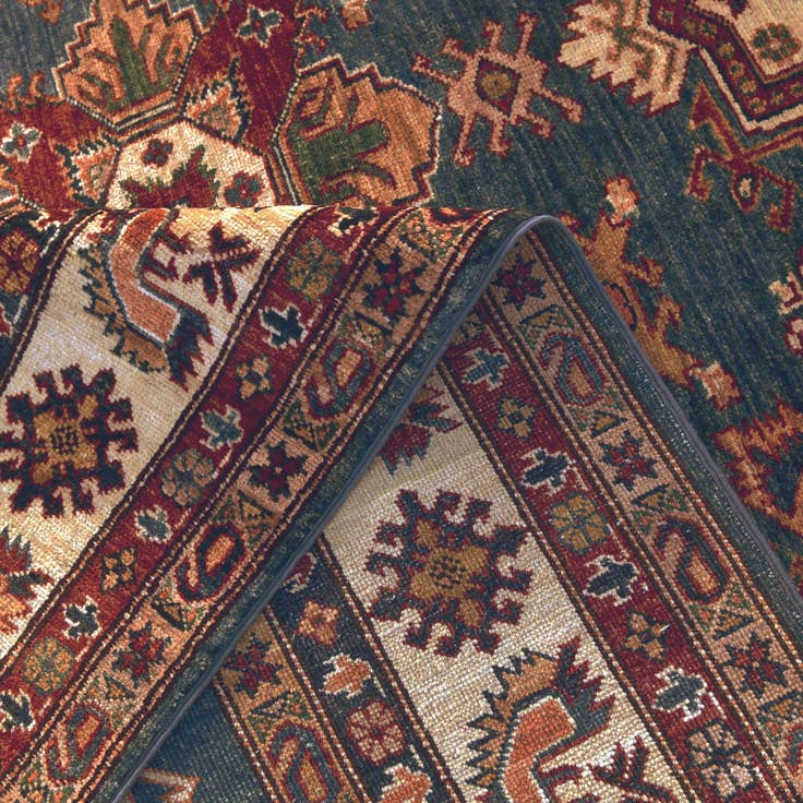 Detail image of 7' 1 x 10' Hand Knotted Kazak Rug
