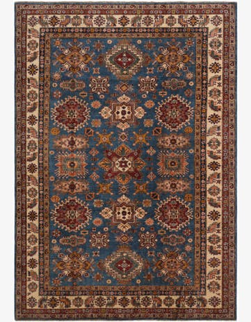 7' 1 x 10' Hand Knotted Kazak Rug