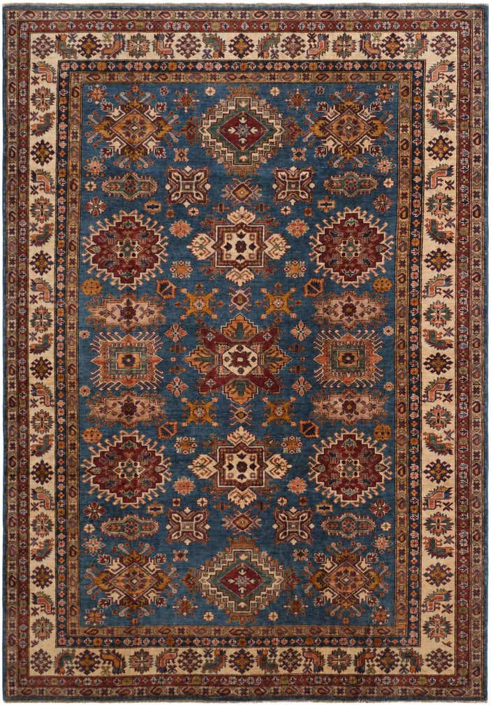 7' 1 x 10' Hand Knotted Kazak Rug