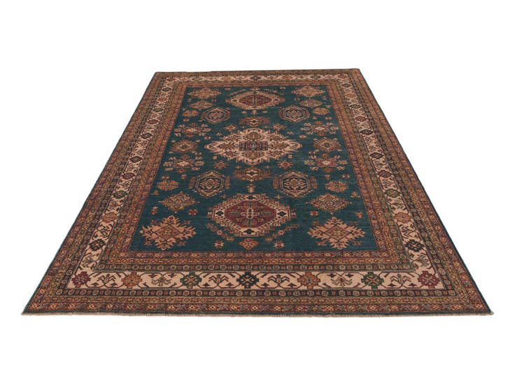 Detail image of 6' 9 x 9' 11 Hand Knotted Kazak Rug