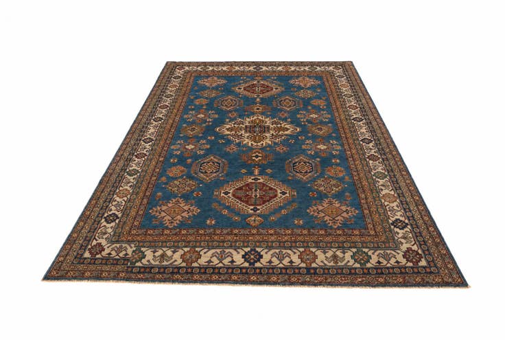 Detail image of 6' 9 x 9' 11 Hand Knotted Kazak Rug