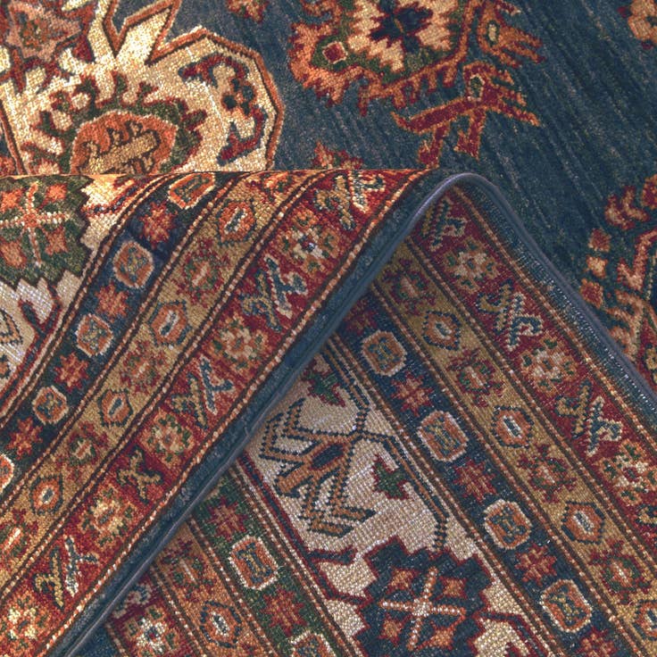 Detail image of 6' 9 x 9' 11 Hand Knotted Kazak Rug