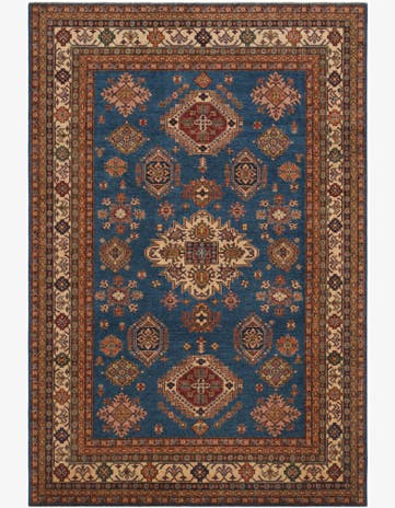 6' 9 x 9' 11 Hand Knotted Kazak Rug