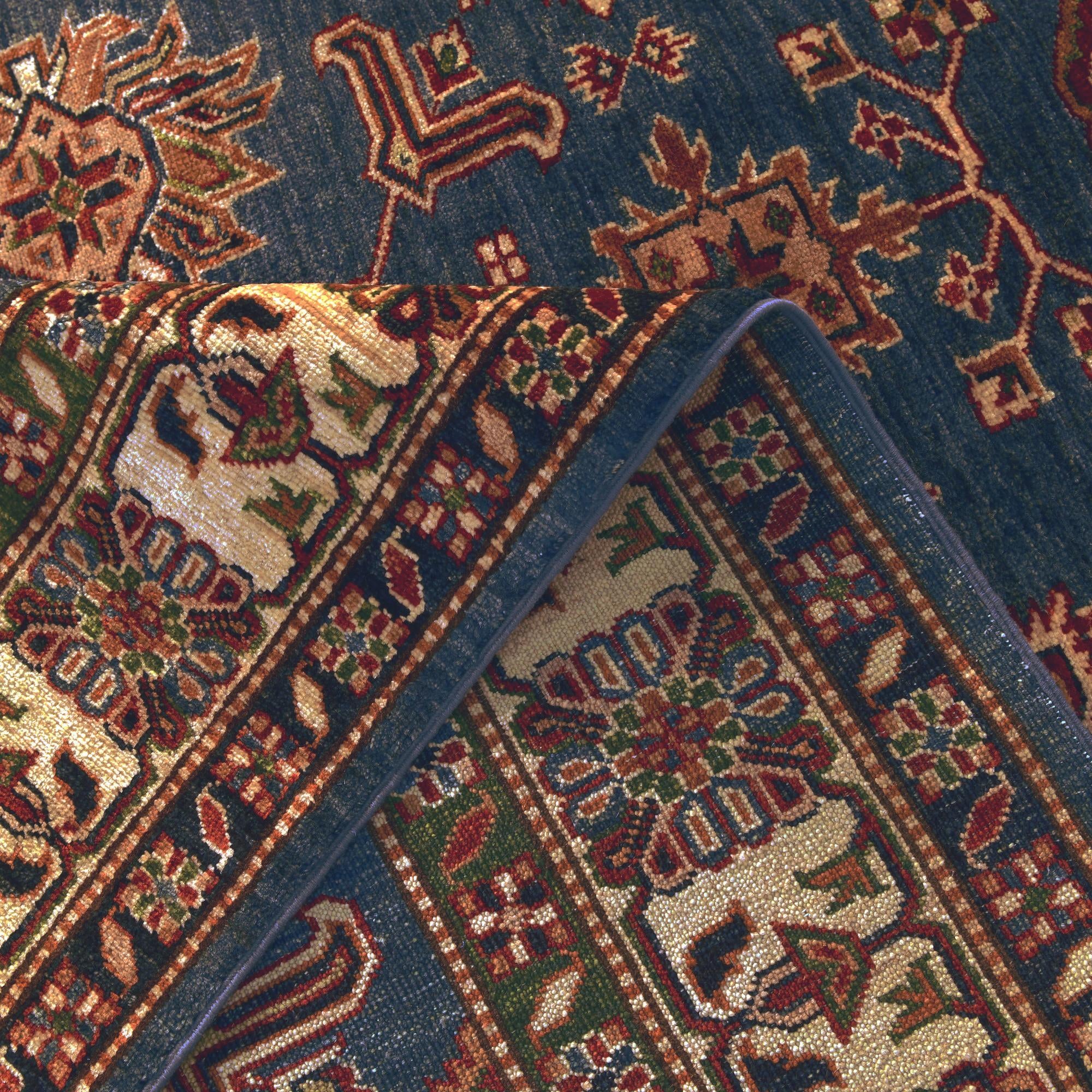 7' 1 x 9' 11 Hand Knotted Kazak Rug