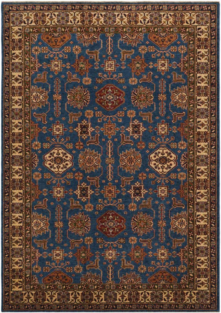 7' 1 x 9' 11 Hand Knotted Kazak Rug