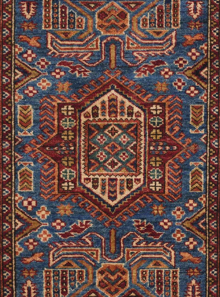 2' 9 x 4' Hand Knotted Kazak Rug
