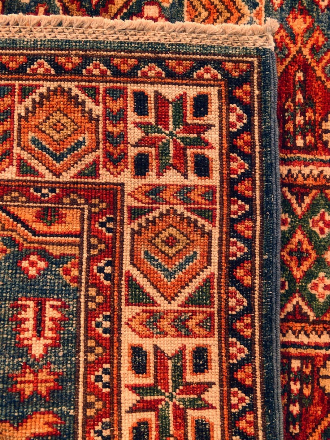 85cm x 120cm anudado a mano Kazak Alfombra