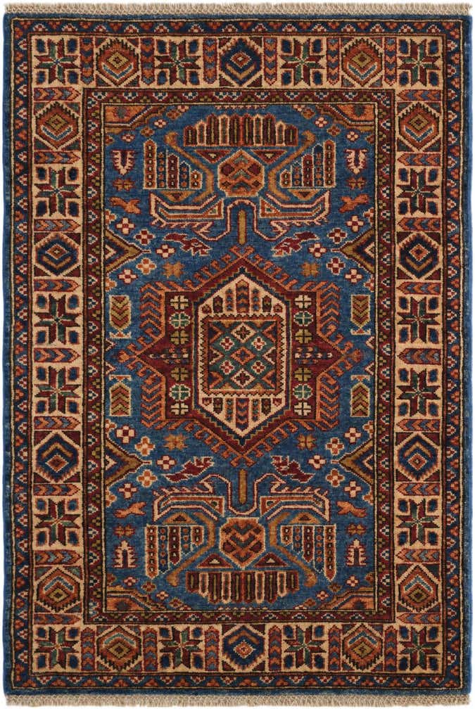 2' 9 x 4' Hand Knotted Kazak Rug