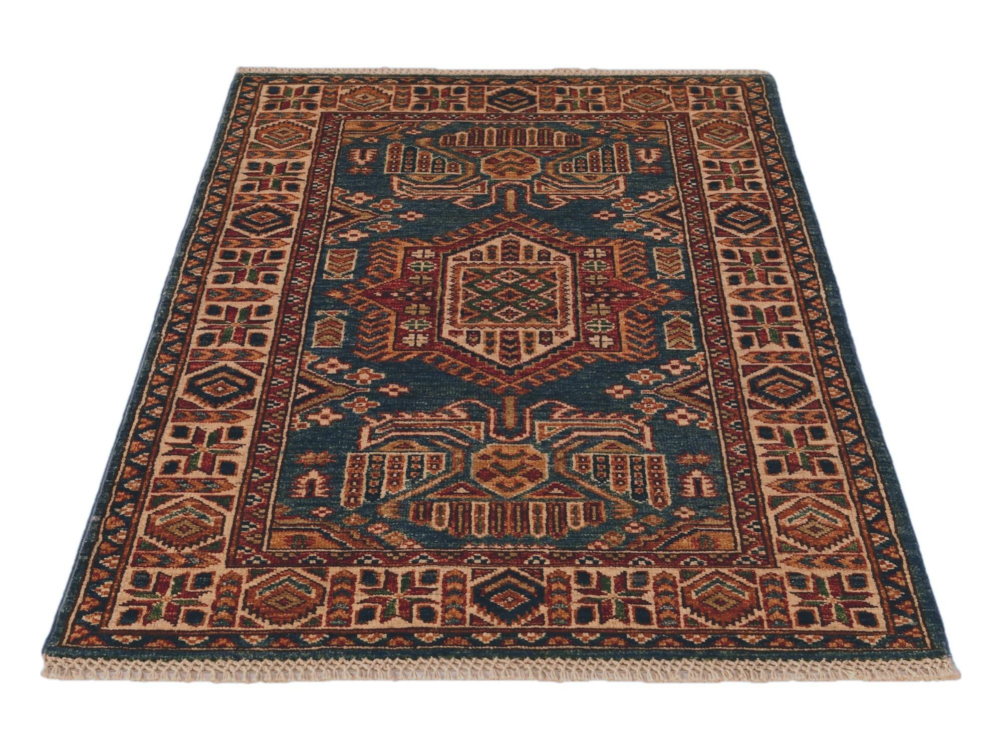 2' 8 x 3' 10 Hand Knotted Kazak Rug