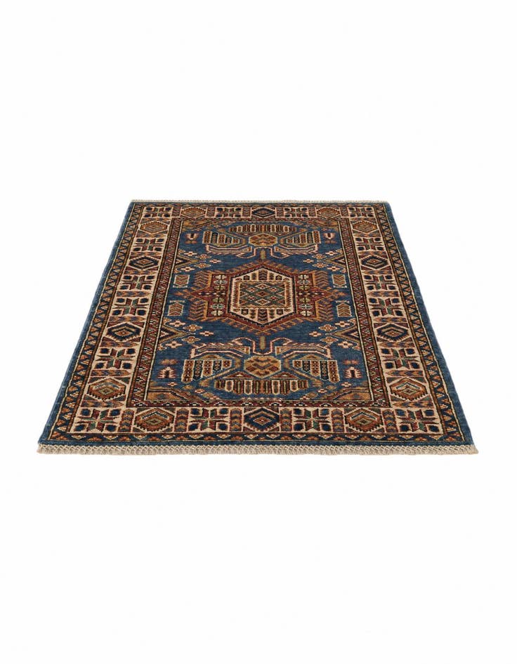 Detail image of 2' 8 x 3' 10 Hand Knotted Kazak Rug