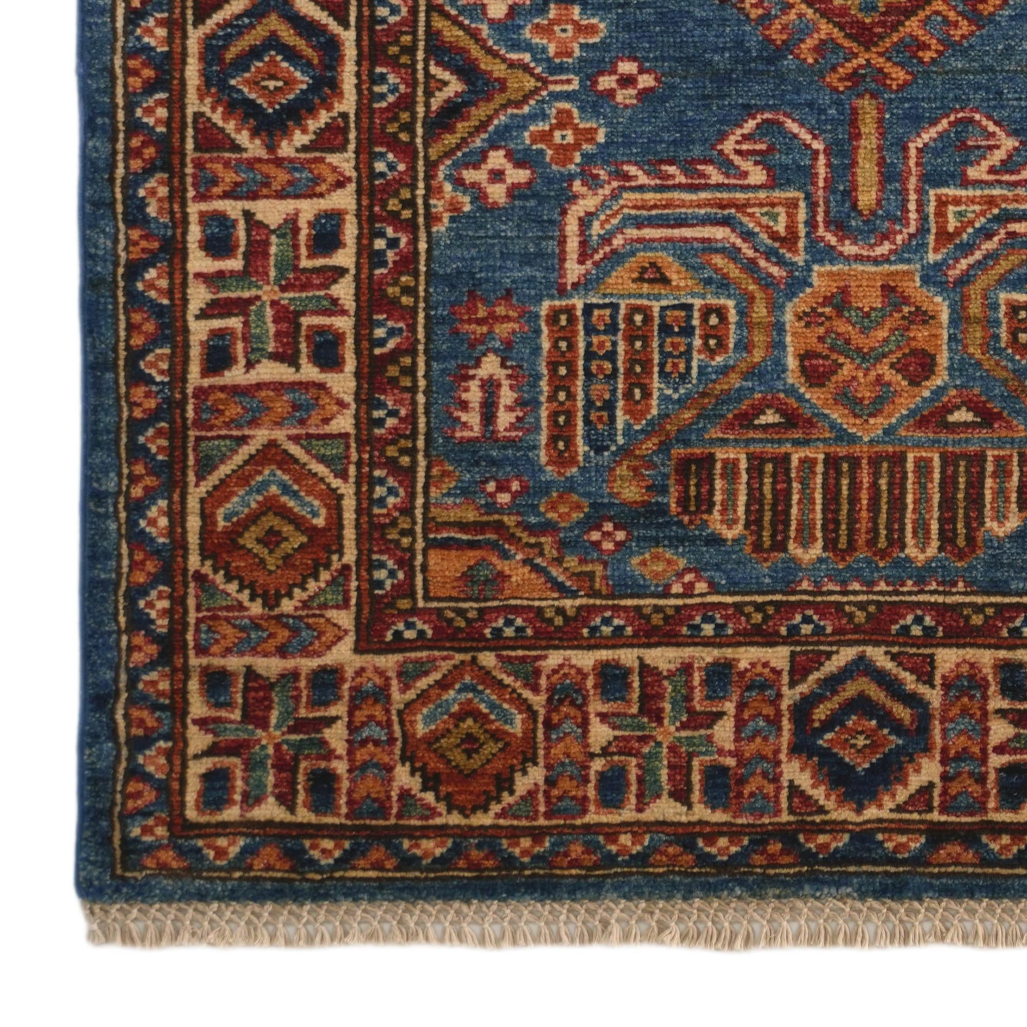 2' 8 x 3' 10 Hand Knotted Kazak Rug