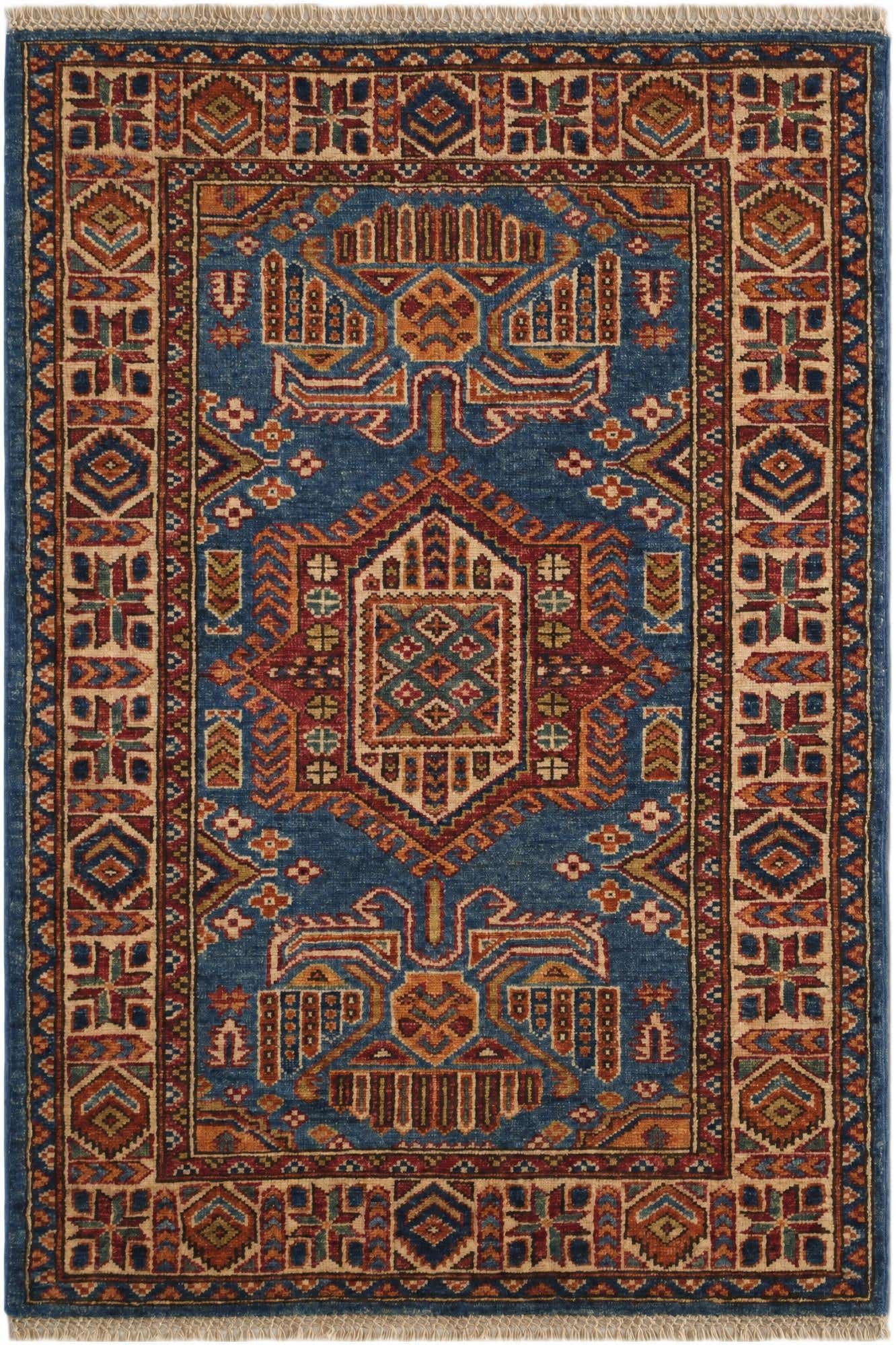 2' 8 x 3' 10 Hand Knotted Kazak Rug