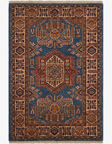 2' 8 x 3' 10 Hand Knotted Kazak Rug
