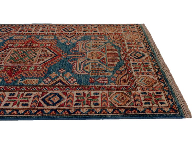 Detail image of 2' 8 x 3' 11 Hand Knotted Kazak Rug
