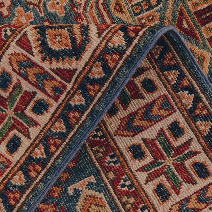 Detail image of 2' 8 x 3' 11 Hand Knotted Kazak Rug