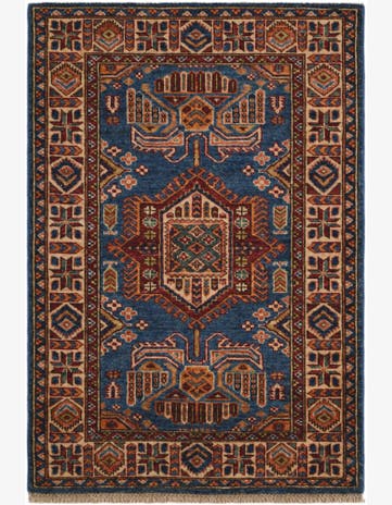 2' 8 x 3' 11 Hand Knotted Kazak Rug