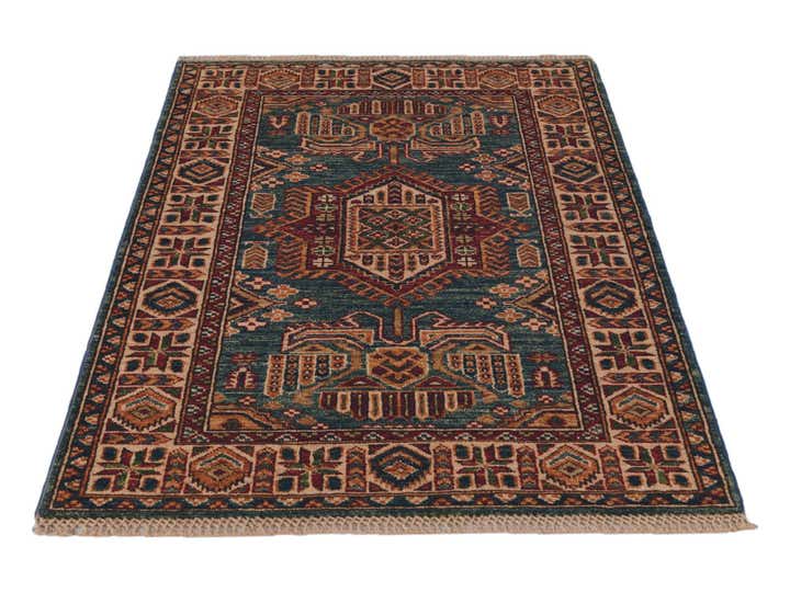 2' 7 x 3' 11 Hand Knotted Kazak Rug