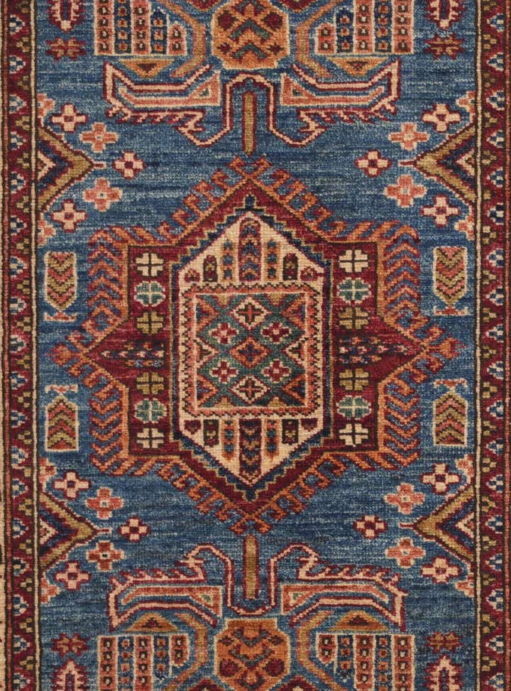 2' 7 x 3' 11 Hand Knotted Kazak Rug