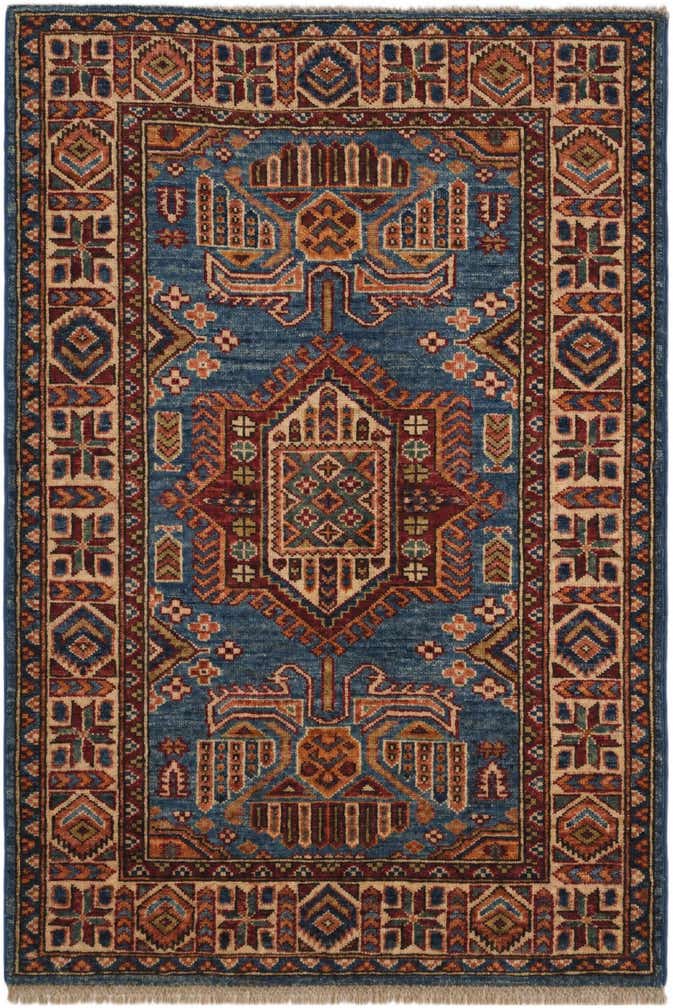 2' 7 x 3' 11 Hand Knotted Kazak Rug