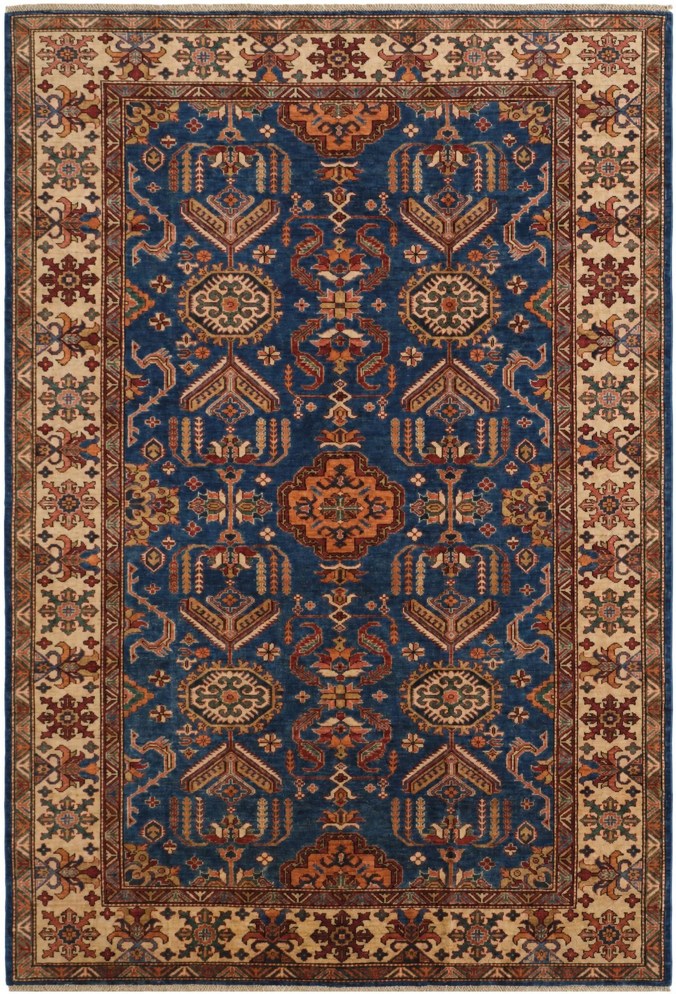 6' 9 x 9' 9 Hand Knotted Kazak Rug