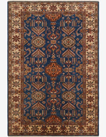 6' 9 x 9' 9 Hand Knotted Kazak Rug
