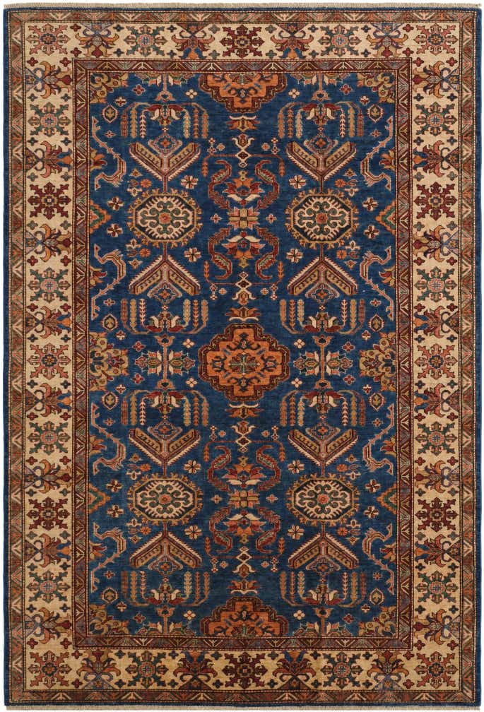 6' 9 x 9' 9 Hand Knotted Kazak Rug