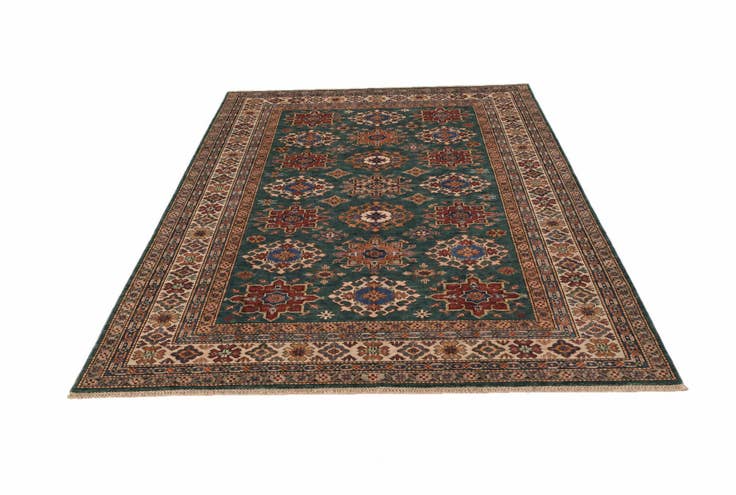 Detail image of 6' 2 x 8' 9 Hand Knotted Kazak Rug